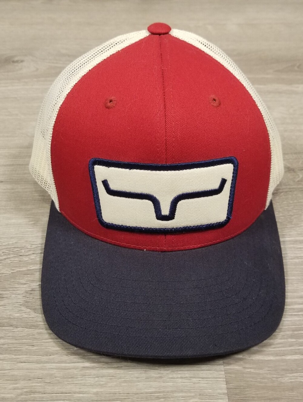 Kimes Ranch Hat Red Navy Blue Snapback Adjustable Trucker Mesh Cowboy Western